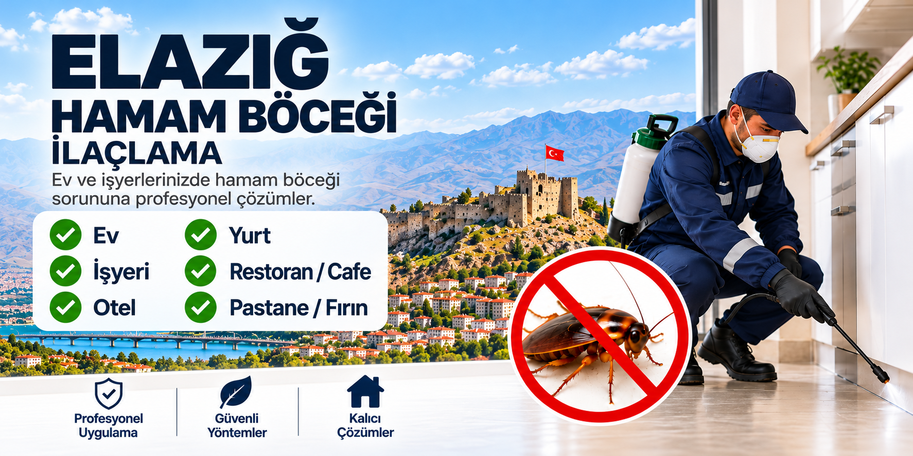 Elazığ Hamam Böceği İlaçlama: Evde Hamam Böceği Nasıl Yok Edilir?